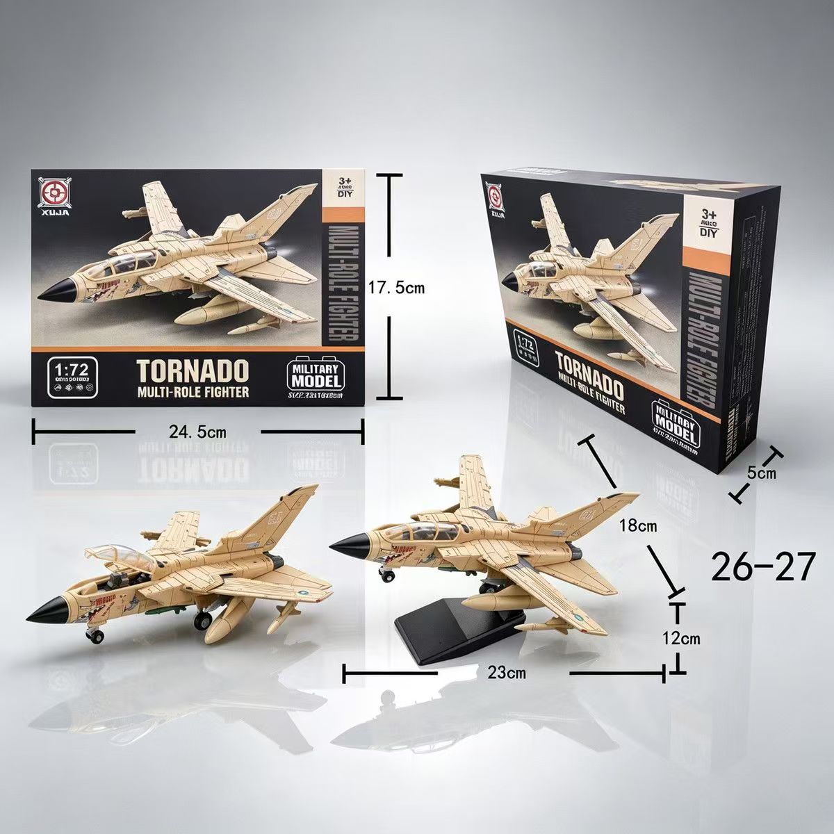 New 1:72 Scale ABS Tornado Mul - Model Airplane Plastic ulasan dan harga