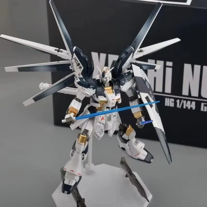Hi-ν Hi Nu GPB Color HG 1/144  - Bandai Model Gundam Hg ulasan dan harga