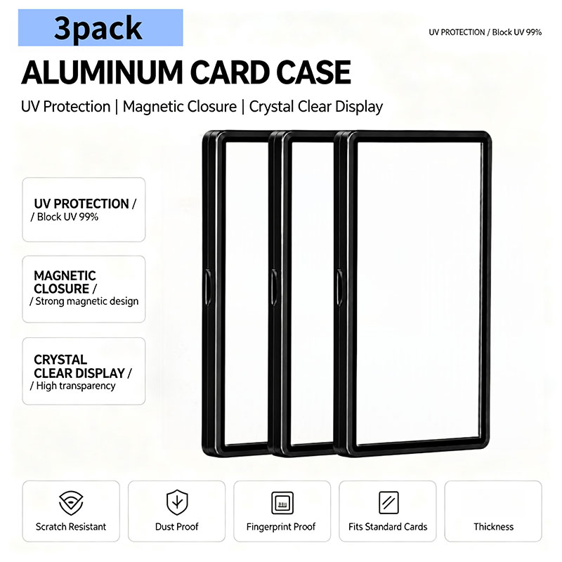 3Pcs PSA CGC Magnetic Card Cas - Graded Card Display ulasan dan harga