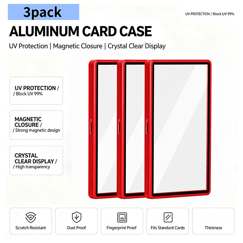 3Pcs PSA CGC Magnetic Card Cas - Graded Card Display ulasan dan harga